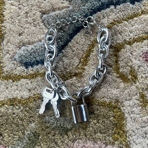 Lock and key bracelet